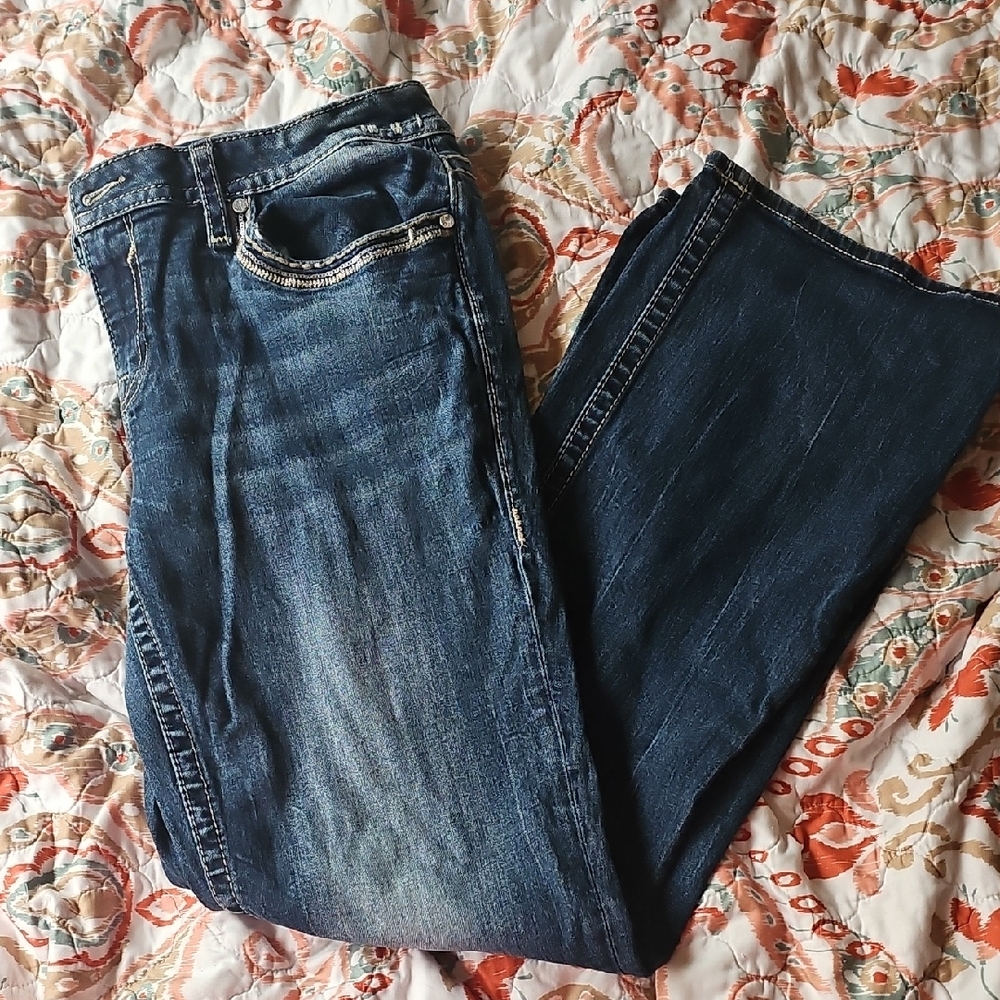 Vigoss Blue Straight Leg Jeans Classic Style